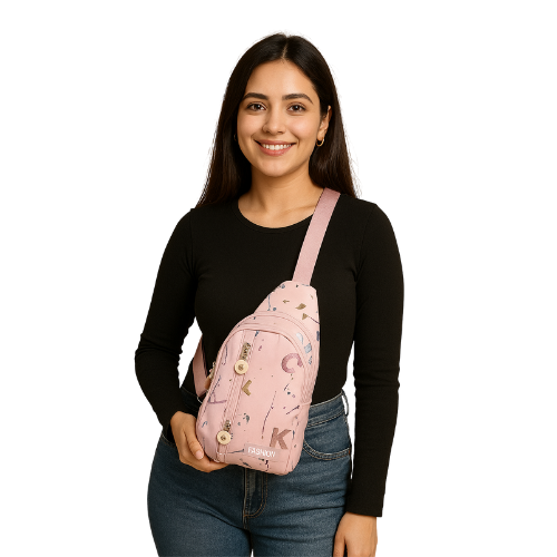 Trendy Pink Crossbody Sling Bag for Women – Casual & Stylish
